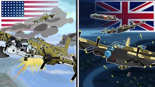 American VS British WWII Bombing Tactics  Which Was Better [upl. by Eirol]