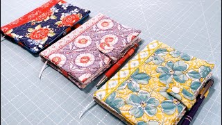 Designs by JuJu Snap Tab Small Notebook Cover Tutorial [upl. by Bellamy]