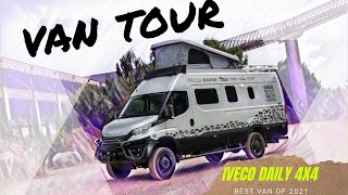 VAN TOUR IVECO DAILY 4X4 BEST CAMPERVAN OF 2022 [upl. by Madella]