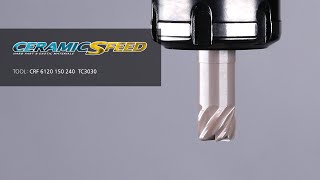 Craziest Speed in Inconel Machining CERAMICSFEED ENDMILL [upl. by Kcirdnekel]