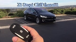 Summon with Key Fob  Tesla Model X Day 9 [upl. by Siloa]