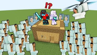 We Are SURROUNDED By SKIBIDI TOILET in Minecraft [upl. by Athiste]