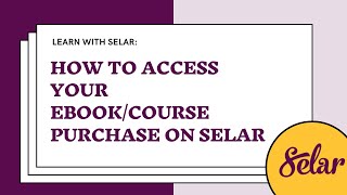 How to Access Your Selar Course or Ebook Purchase [upl. by Blus]