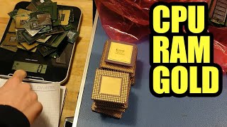 How To Recover Gold From Computer Scrap with Household Chemicals [upl. by Map935]