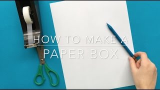 How to Make a Box from a Sheet of Paper EASY [upl. by Rafi832]