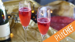 Notre meilleur cocktail de fêtes  SOUPE DE CHAMPAGNE AUX FRAMBOISES [upl. by Parthenia994]