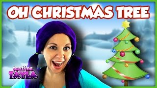 Oh Christmas Tree for Kids  Christmas Song for Children  Tea Time with Tayla Holiday Videos [upl. by Ayokahs]