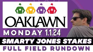 2024 SMARTY JONES STAKES  FULL FIELD RUNDOWN  OAKLAWN PARK [upl. by Nahsaj]