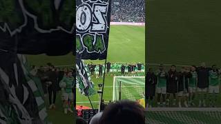 ASSE💚Quand on célèbre la victoire avec les joueurs  incroyable viralshorts saintetienne ligue1 [upl. by Cacka79]