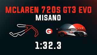 Misano 1323  Mclaren 720S GT3 EVO  GO Setups  ACC 193 [upl. by Alleuol]