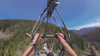 Superfly Ziplines Whistler Summer 360 Video [upl. by Elysee106]