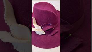 How to make a Fedora Hat hand made hats by Elena Shvab Millinery London hats smallbusiness [upl. by Nolrah]