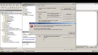 MS SQL Server 2005 Database Mirroring Error FQDN [upl. by Hamel]