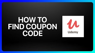 How To Find Udemy Coupon Code Tutorial [upl. by Annayram]