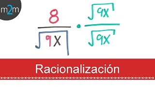 Racionalización del denominador │ monomio [upl. by Stauder]