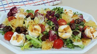 😍 ENSALADA TEMPLADA DE RULO DE CABRA Y LA FAMOSA PIÑA 🍍😉  BEATRIZ COCINA [upl. by Aerdnael340]