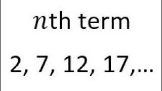 Find the nth term in a sequence [upl. by Wall]