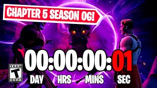 FORTNITE CHAPTER 5 SEASON OG COUNTDOWN LIVE🔴 247  Fortnite Event [upl. by Aliek]