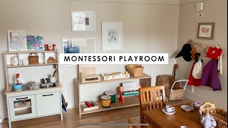 Montessori Inspired Playroom Tour 2 year old toddler [upl. by Retsila]