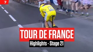 Tour de France 2024 Stage 21 Highlights [upl. by Rowan671]