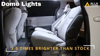 Change  Replace Toyota Sienna Interior Dome Lights Bulb  LED Install [upl. by Nnayrrehs]