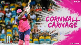 Rahkeem Cornwall Blasts His FirstEver T20 Hundred  CPL 2023 [upl. by Majka]