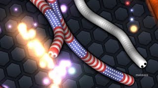 Slither io  Crazy Games  GamePlay 1 [upl. by Itsuj]