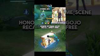 Gojo recall in MLBB vs HOK mobilelegends honorofkings hok hokstudio hokglobal honorofkings [upl. by Anayad845]