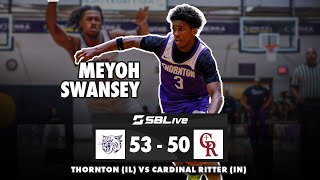 MOREZ JOHNSON MEYOH SWANSEY HELP THORNTON EDGE BY CARDINAL RITTER AT OFALLON SHOOTOUT 🏀 [upl. by Mcnair491]