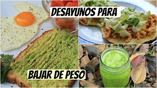 Desayunos para bajar de peso [upl. by Aihsined]