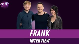 Frank Movie Cast Interview Michael Fassbender Domhnall Gleeson amp Carla Azar  Behind the Scenes [upl. by Longmire598]