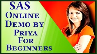 SAS Online Training For Beginners By Priya [upl. by Ettenyar464]