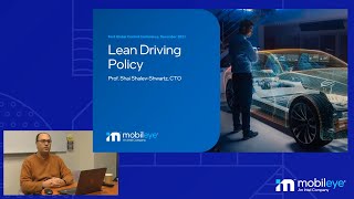 Mobileyes Lean Driving Policy by CTO Prof Shai ShalevShwartz [upl. by Ettelra]