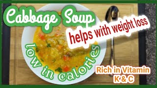 Cabbage and Sausage Soup for Weight Loss  Cabbage Soup  Brown Girls Kitchen [upl. by Mure]