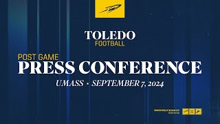 Toledo Football vs UMass Post Game Press Conference [upl. by Sang184]