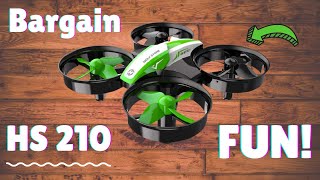 Holy Stone HS210 Super FUN Best Beginner Indoor Drone 2021 [upl. by Akinnej]