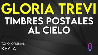 Gloria Trevi  Timbres Postales Al Cielo  Karaoke Instrumental [upl. by Line]