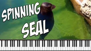 Synthesia Piano Tutorial Spinning Seal  Happy H Christmas [upl. by Ayekam]