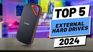 Top 5 BEST External Hard Drives In 2024 [upl. by Alleroif]