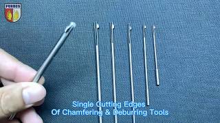 Single Cutting Edges of Chamfering amp Deburring Tools  Purros Machinery [upl. by Acimat]