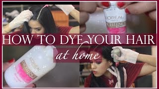 How to dye your hair at home ft Loreal Excellence Creme  Debasree Banerjee [upl. by Ambrogio]