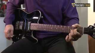 GampL Tribute ASAT Deluxe Carved Top Electric Guitar Gloss Black Rosewood Fretboard [upl. by Chadwick]