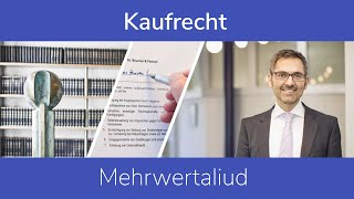 Kaufrecht Mehrwertaliud [upl. by Reidid]