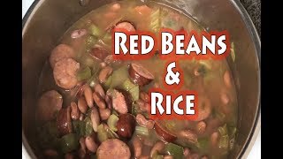 Home Cooking Red Beans amp Rice [upl. by Kcirttap]