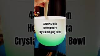 432hz Green Heart Chakra Crystal Singing Bowl Meditation [upl. by Yerxa]