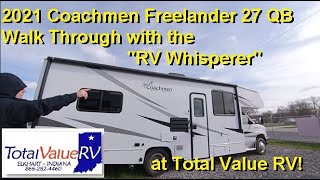 2021 Coachmen Freelander 27 QB Walk Through with the quotRV Whispererquot Now at Lazydays RV [upl. by Denbrook332]