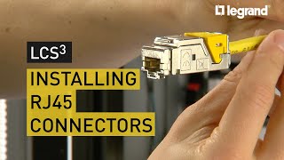 LCS3  How to install RJ45 connectors [upl. by Ennaillij]