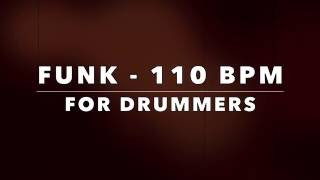 Funk Backing Track for Drummers  110 bpm NO DRUMS [upl. by Marmion452]