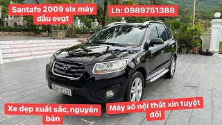 ĐÃ BÁN Santafe 2009 slx máy dầu evgt nhập khẩu nội địa Hàn Bác nào thích xe đẹp lh 0989751388 [upl. by Lhadnek]