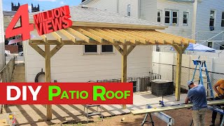 DIY Patio Roof  HANDYBROS [upl. by Arrec]